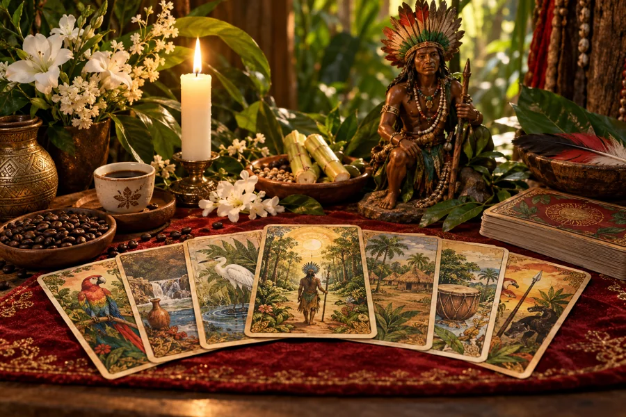 Ilustração temática: Jogo de Tarot da Umbanda
