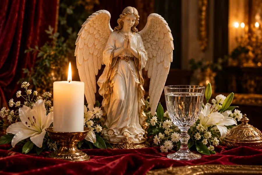 Ilustração simbólica: Ritual de Anjo de Guarda